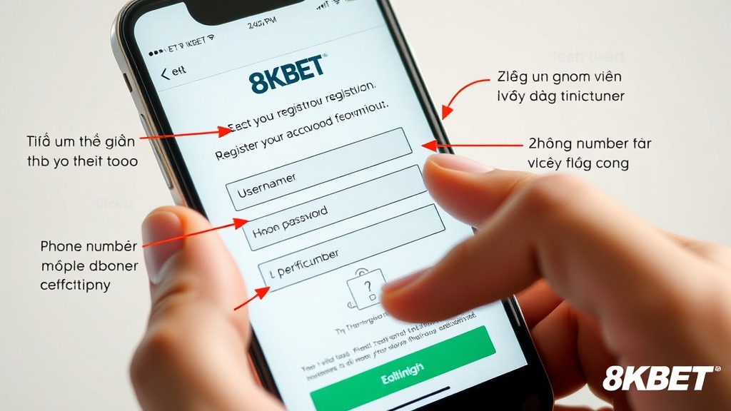 Đăng ký 8KBET - Hành trình bắt đầu trải nghiệm đỉnh cao cá cược trực tuyến an toàn, dễ dàng và nhiều ưu đãi hấp dẫn