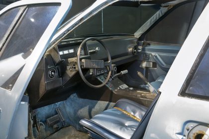 electric car dashboard with a touchscreen display