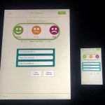 Person using a mental health support app on a phone